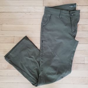prAna z Women's Utility Cargo Olive Green Pants Size 12